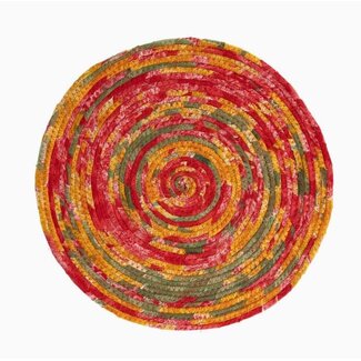 Bangladesh Recycled Sari Round Placemat