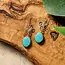 Trebol Amazonite Dangle Earrings