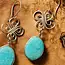 Trebol Amazonite Dangle Earrings