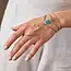 Trebol Amazonite Ring & Hand Chain Bracelet