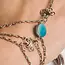 Peru Trebol Amazonite Ring & Hand Chain Bracelet