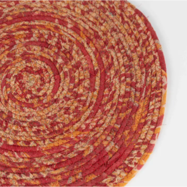 Recycled Sari Round Placemat