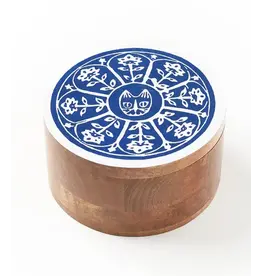 India Caru Cat Wooden Pivot Box