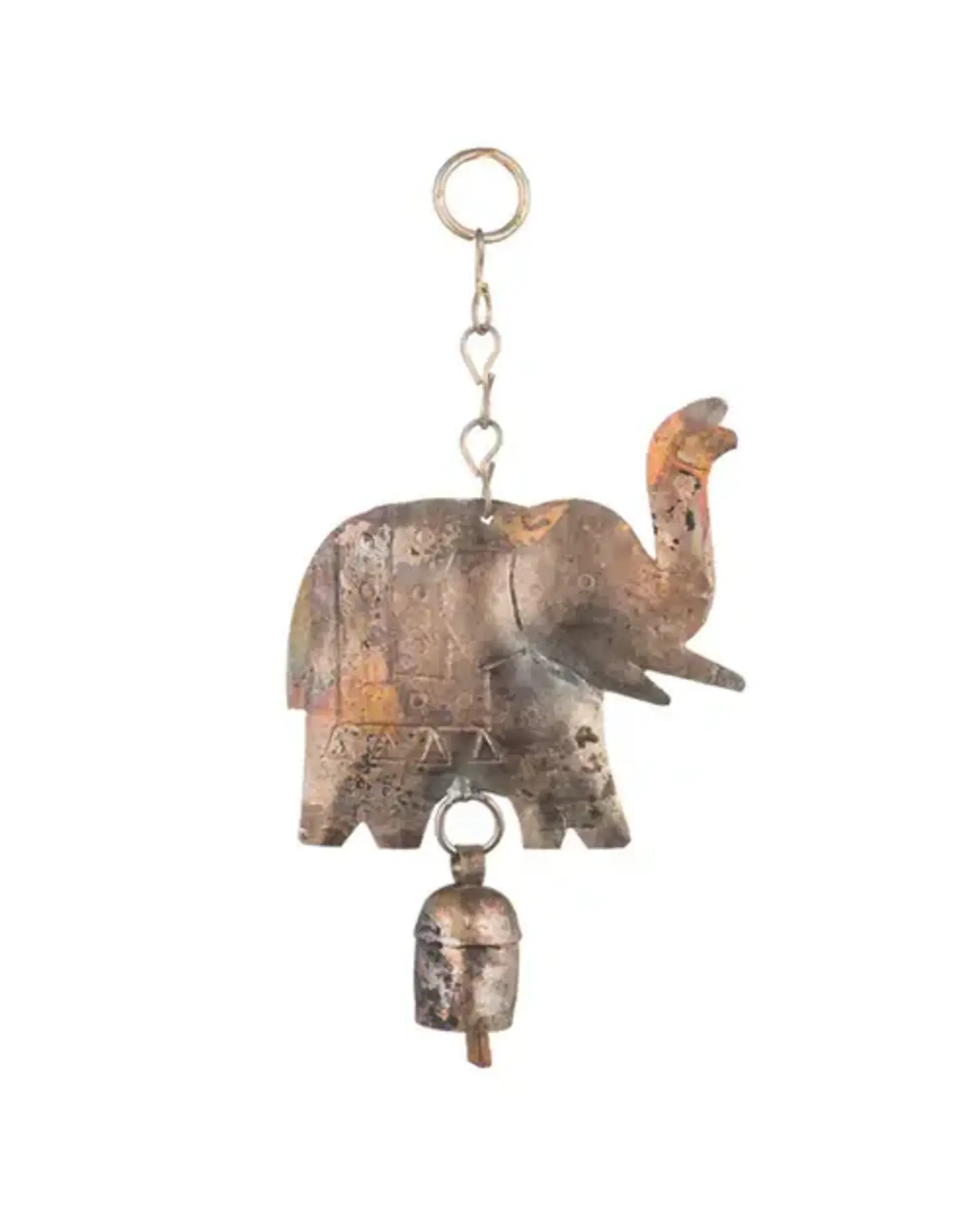 India Elephant Wind Chime w/ Bell