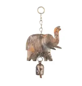 India Elephant Wind Chime w/ Bell