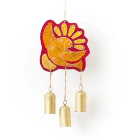 India Henna Treasure Dove Bell Wind Chime