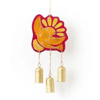 India Henna Treasure Dove Bell Wind Chime