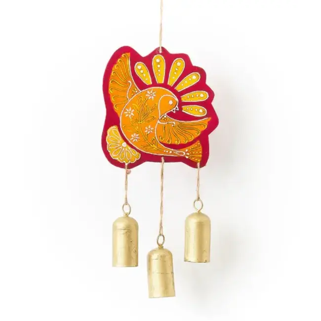 Henna Treasure Dove Bell Wind Chime