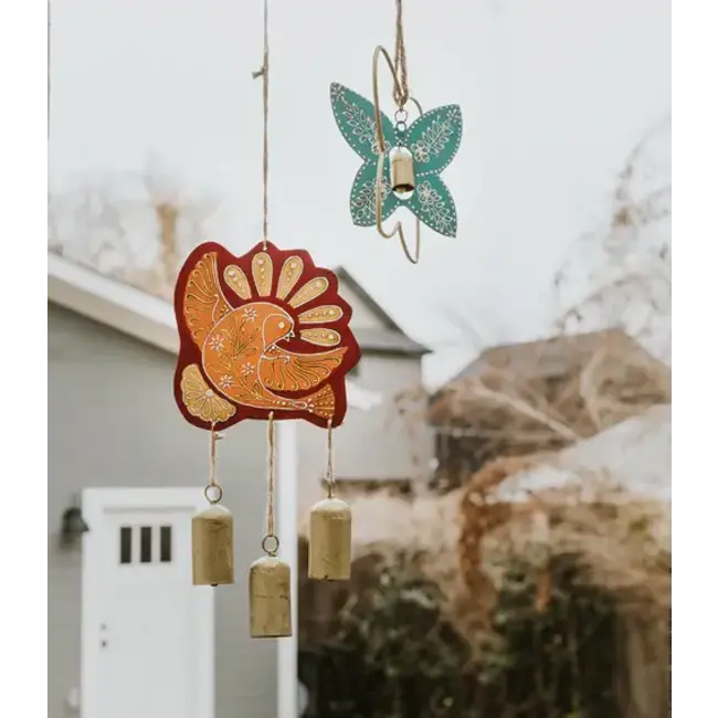 Henna Treasure Dove Bell Wind Chime
