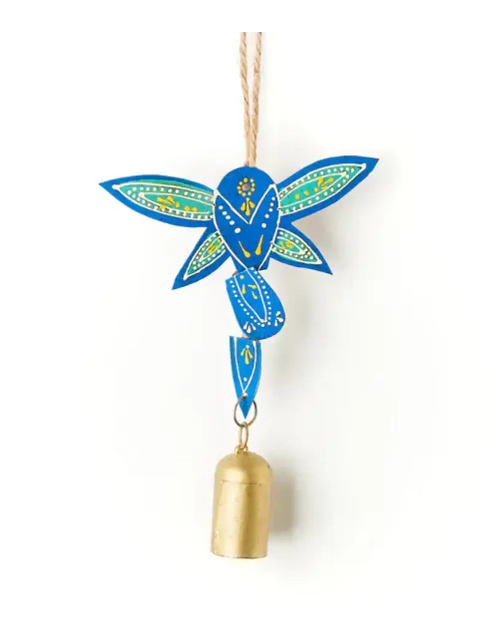 India Henna Treasure Dragonfly Bell Wind Chime