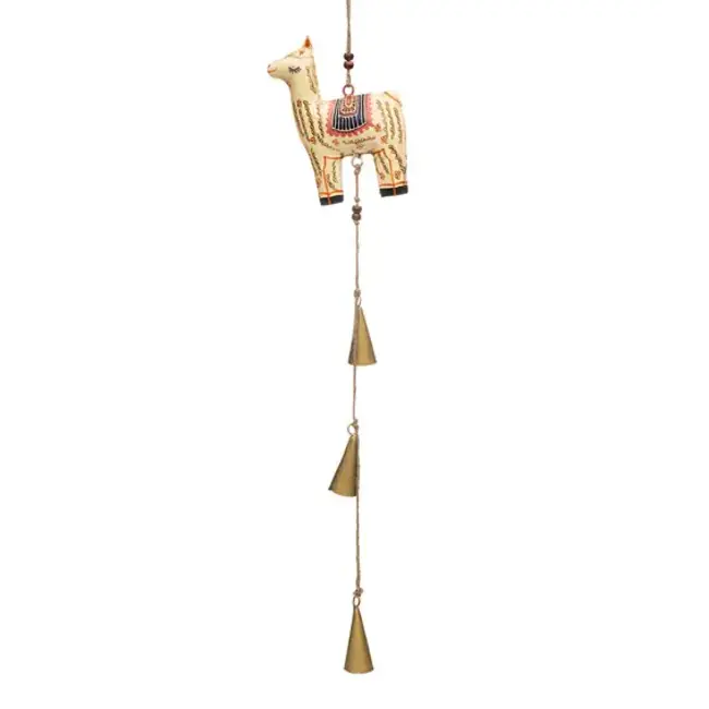 Henna Treasure Llama Bell Wind Chime