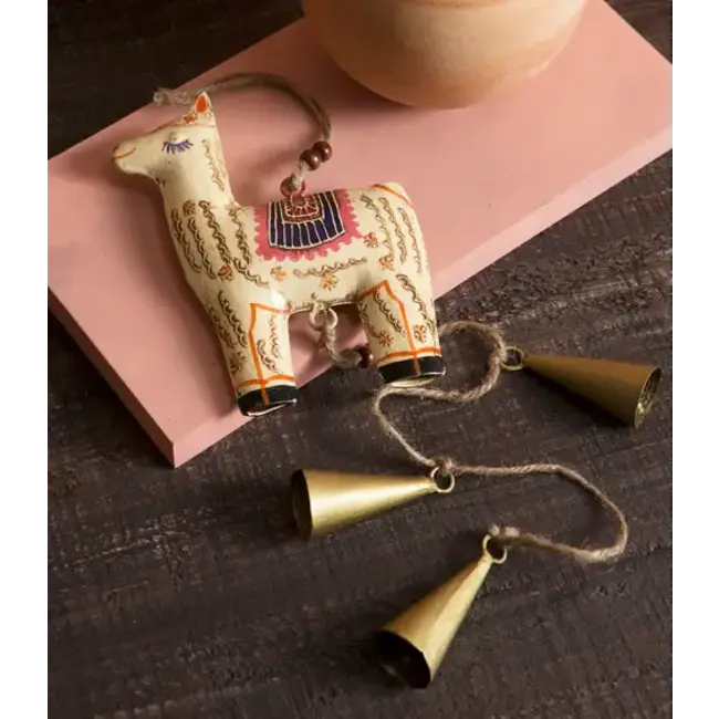 Henna Treasure Llama Bell Wind Chime