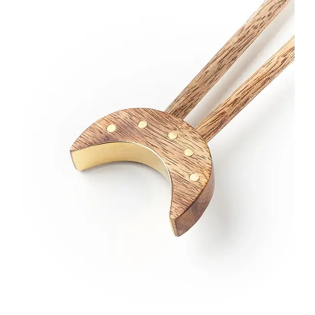 Jyotisha Crescent Moon Wood Hair Pin