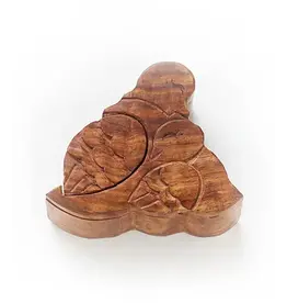 India Mother & Baby Dove Puzzle Box