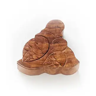 India Mother & Baby Dove Puzzle Box