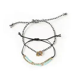 India Nitara Hamsa Beaded Friendship Bracelet Set