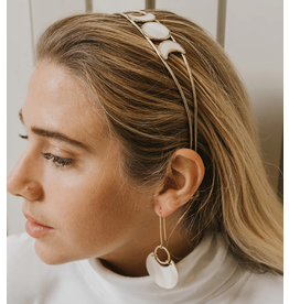 India Rajani Mother of Pearl Moon Phase Headband