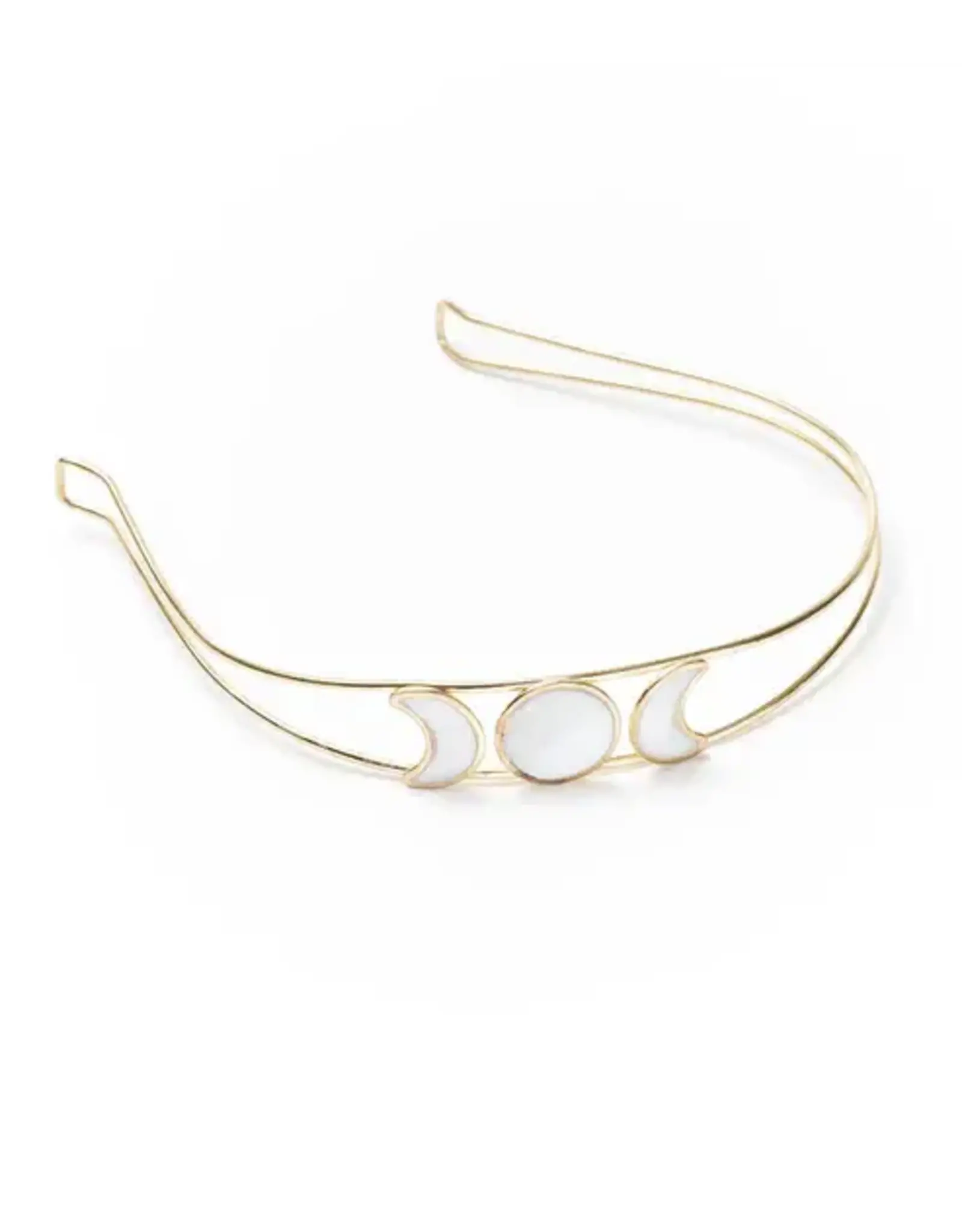 India Rajani Mother of Pearl Moon Phase Headband
