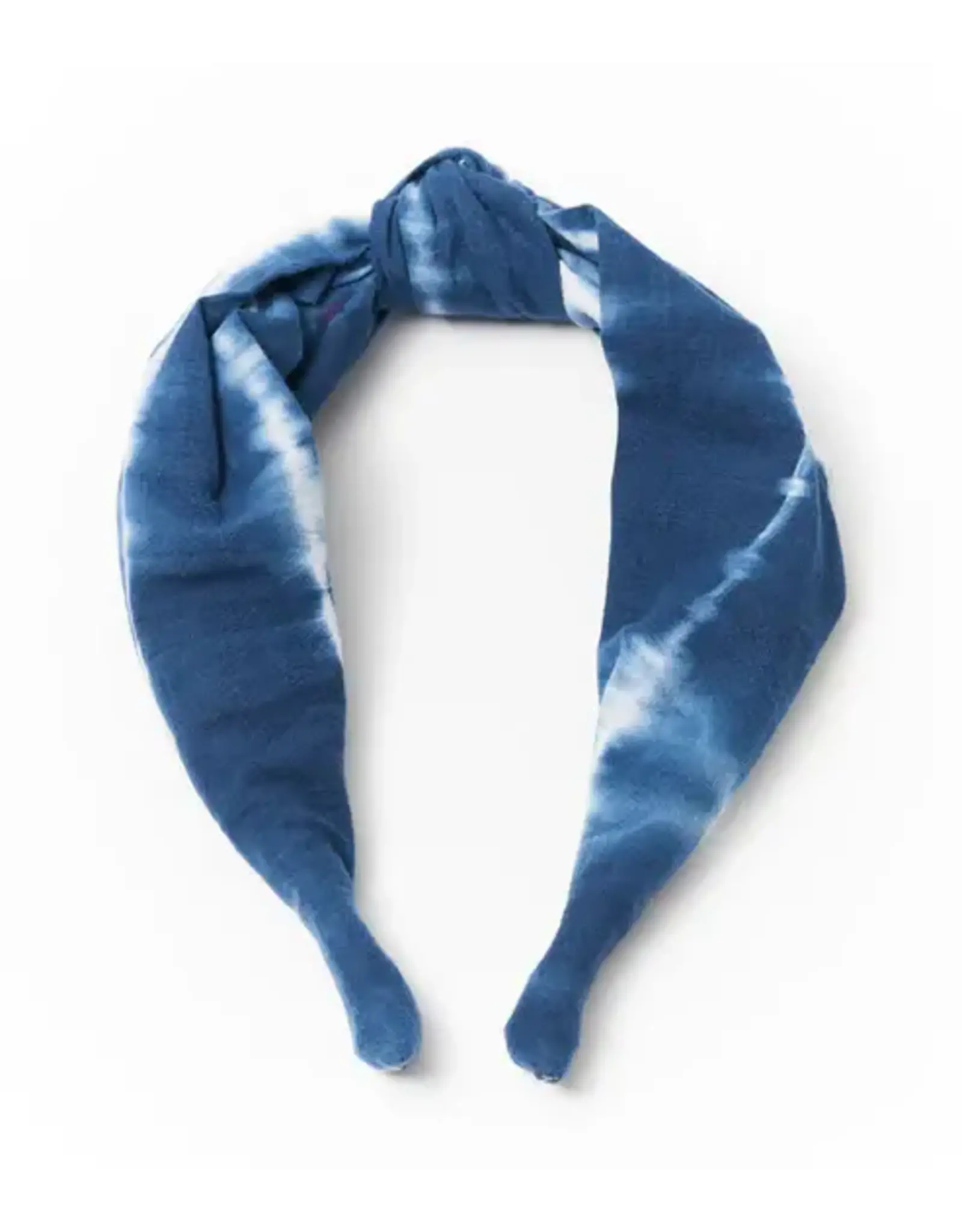 India Shibori Indigo Tie Dye Knotted Headband