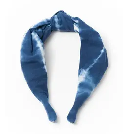 India Shibori Indigo Tie Dye Knotted Headband