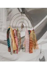 India Swapna Upcycled Sari Rainbow Bell Wind Chime