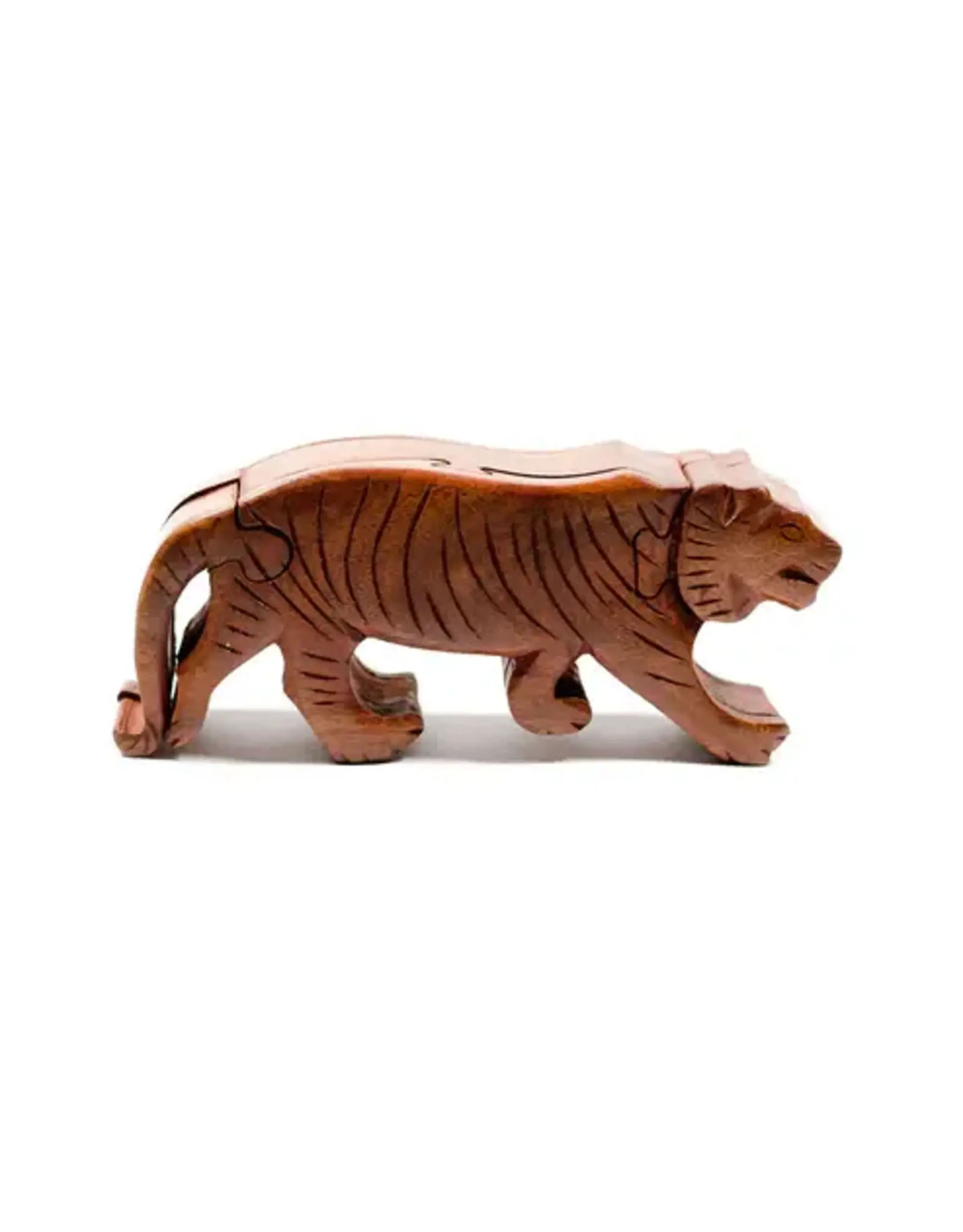 India Tiger Puzzle Box