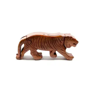India Puzzle Box - Tiger