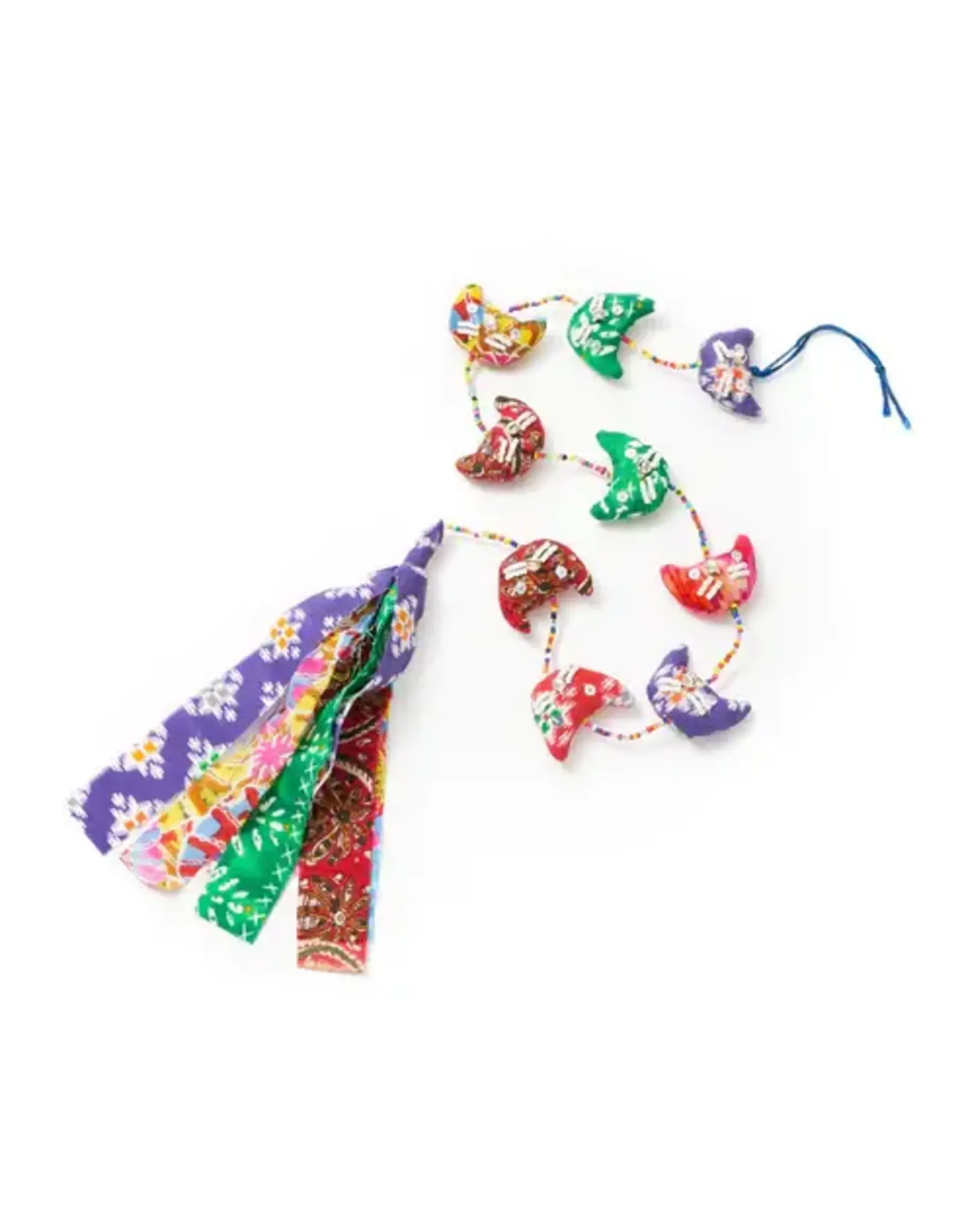 India Upcycled Sari Dulari Cat Garland