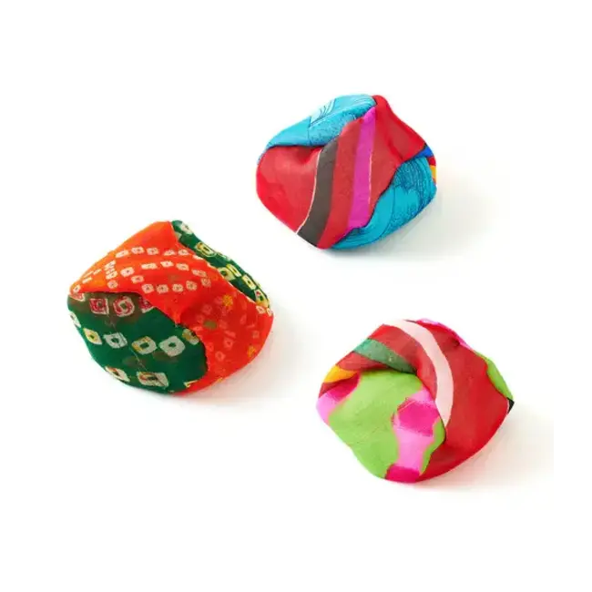 Upcycled Sari Footbag