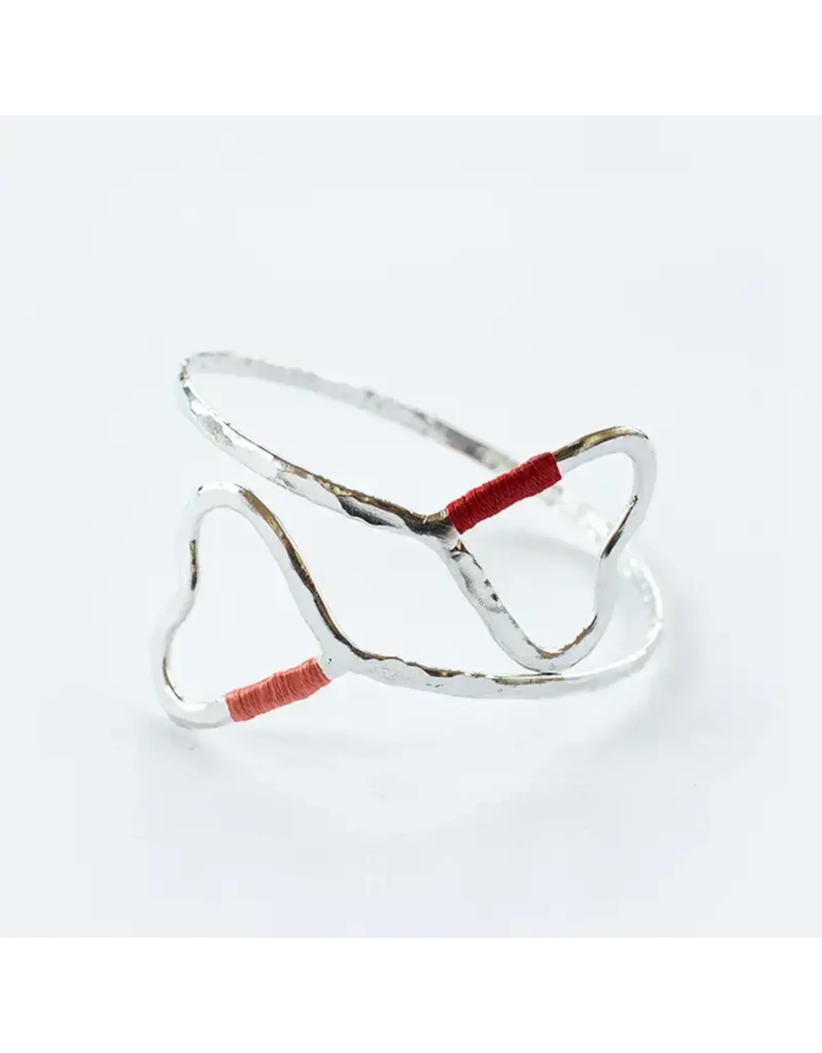 India Heart Silver-Plated Brass Bracelet