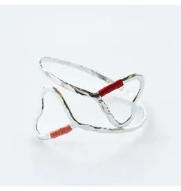 India Heart Silver-Plated Brass Bracelet