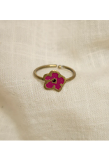 India Magenta Blossom Ring