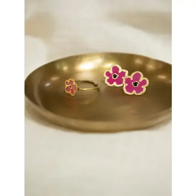 Magenta Blossom Ring