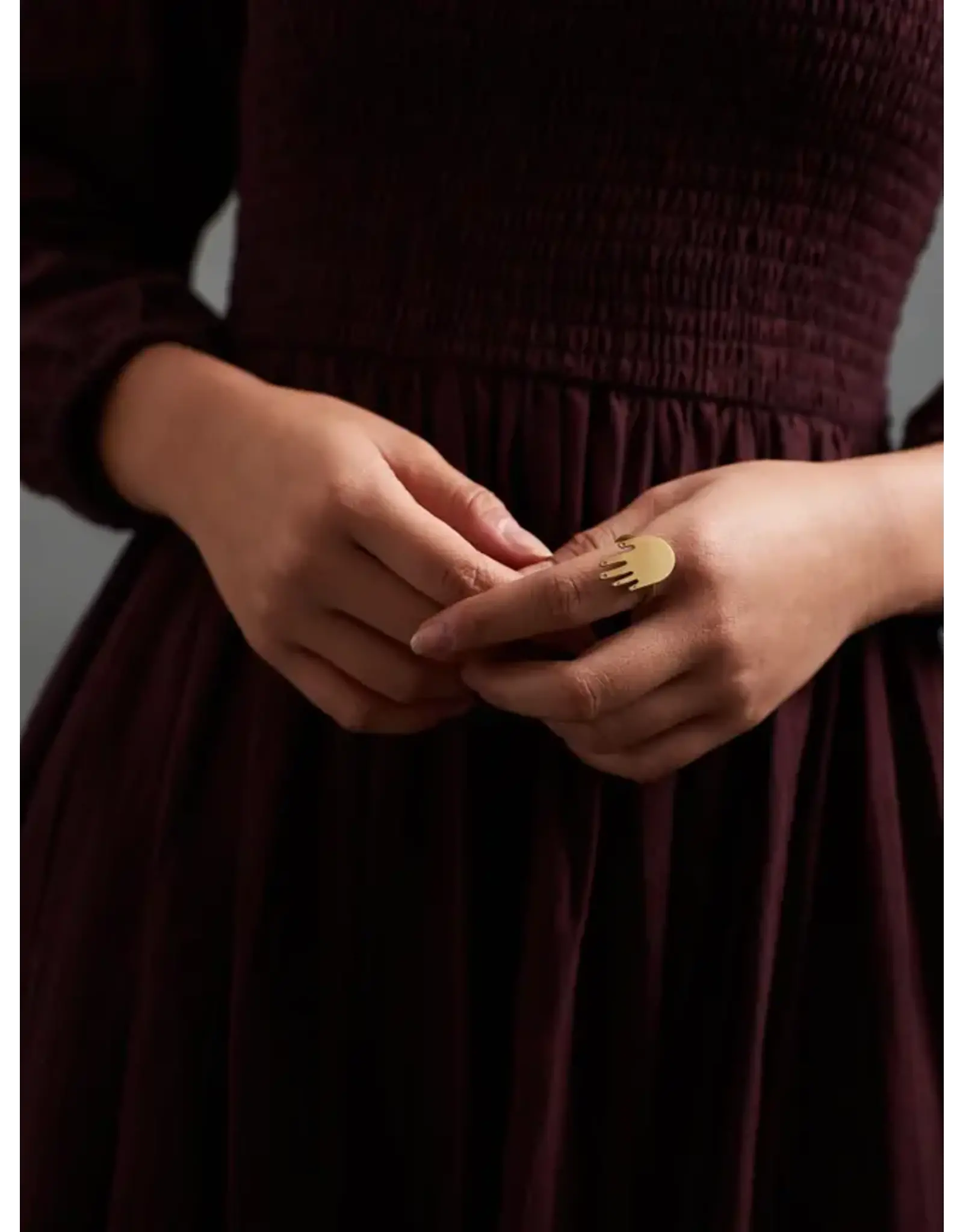 India Mani Brass Ring