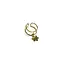 Petite Flower Charm Brass Ring