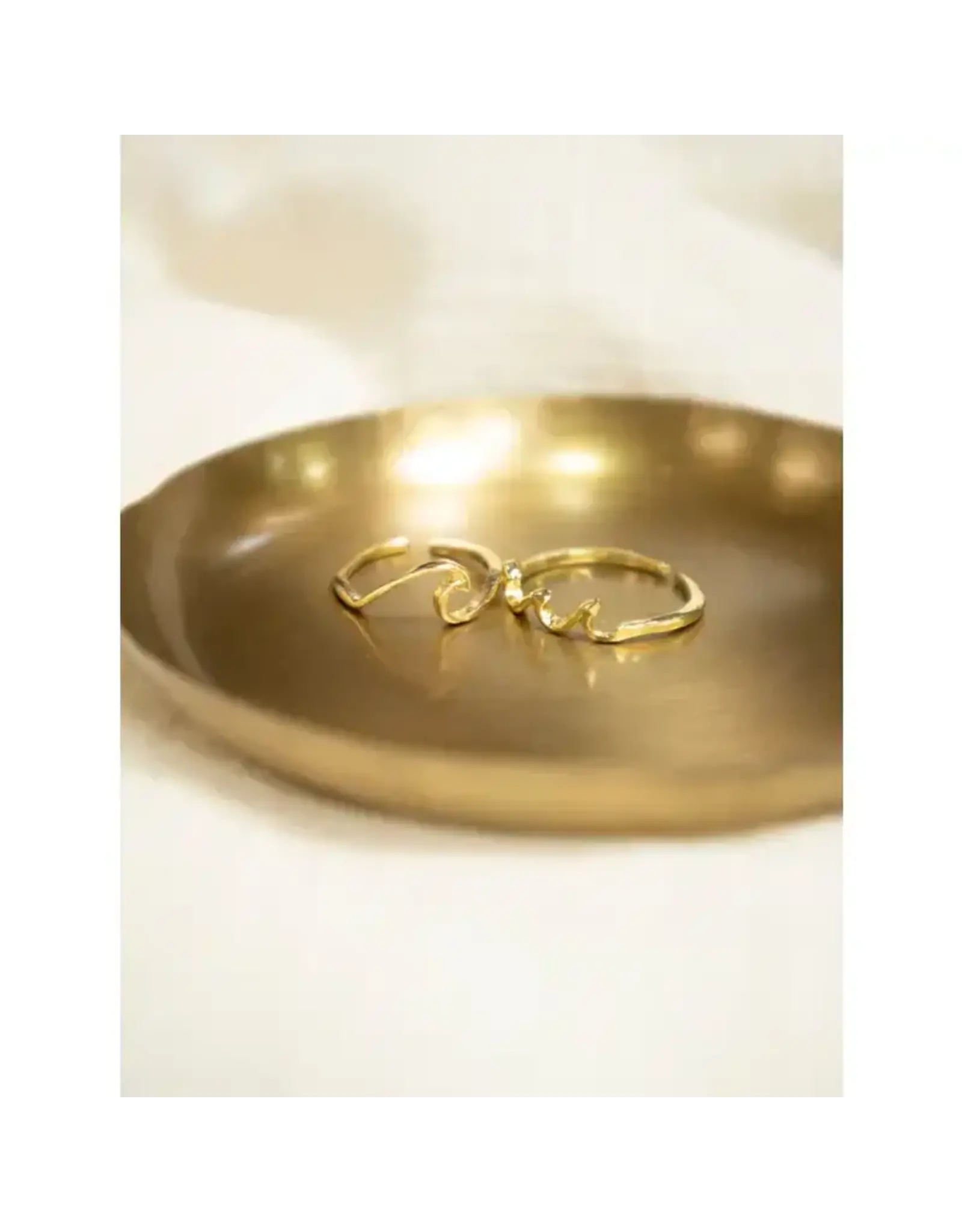 India Swell Brass Rings - Set of 2