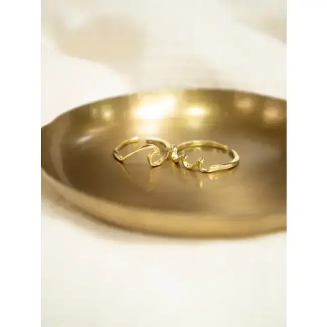 Swell Brass Rings - Set of 2