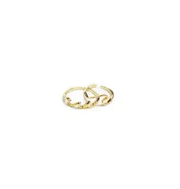 India Swell Brass Rings - Set of 2