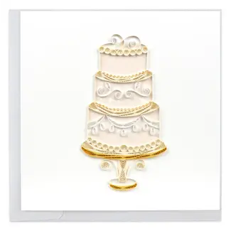 Vietnam Quilled Card - Elegant Wedding Cake