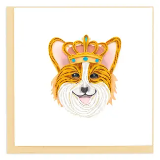 Vietnam Quilled Card - Royal Corgi