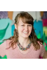 Guatemala Rainbow Beaded Hoop Earrings
