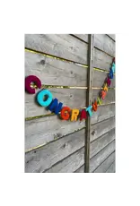 Nepal Felted  Congratulations Banner