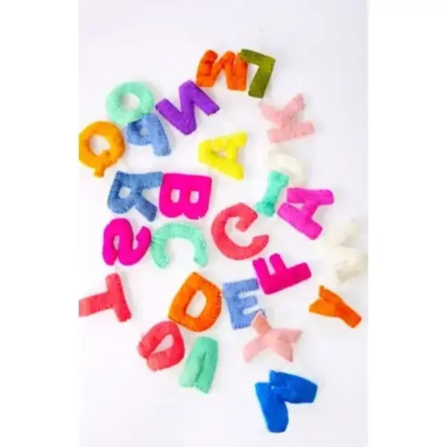 Felted Alphabet Garland