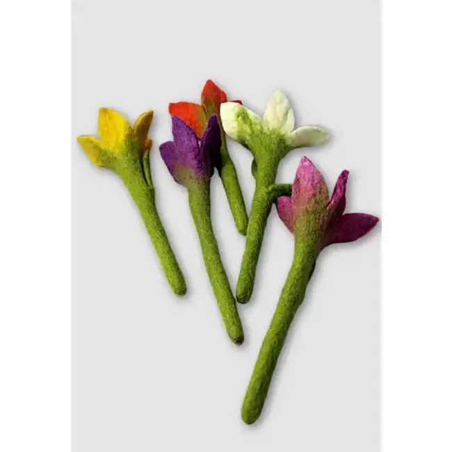 Felted Crocus Flower