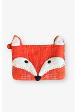 Nepal Felted Fox Zippered Coin Purse