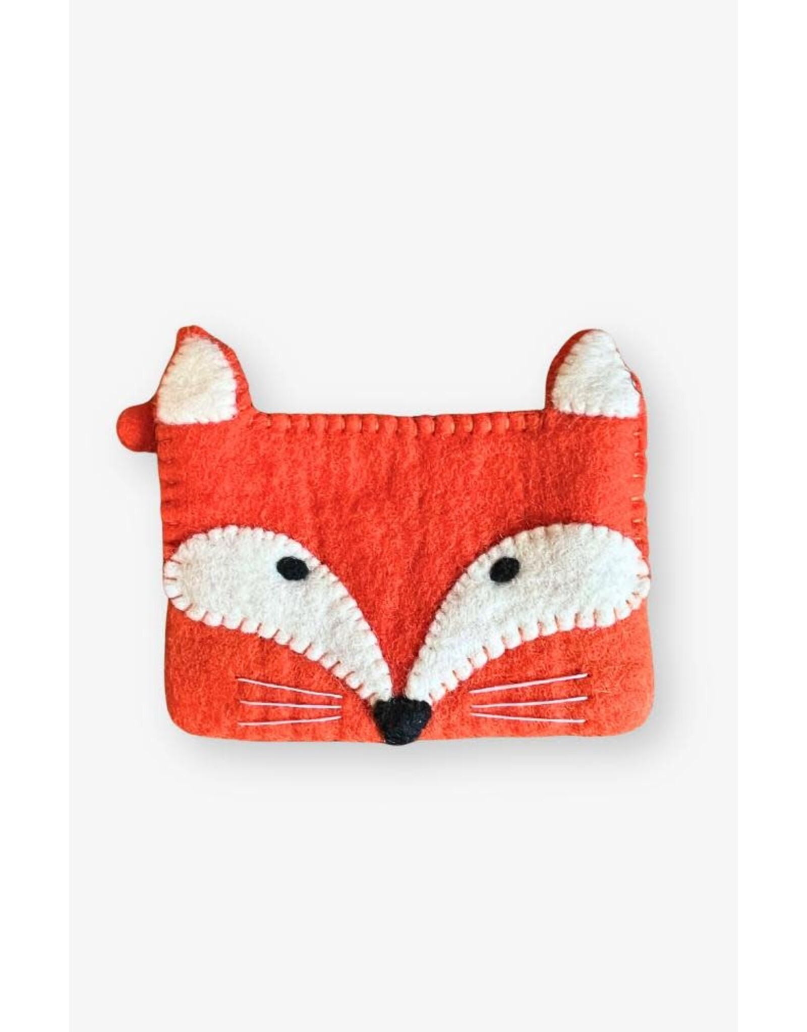 Nepal Felted Fox Zippered Coin Purse