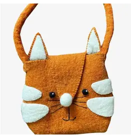 Nepal Felted Wool Cat Purse