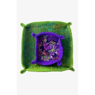 Nepal Shallow Felt Tray (12x12")