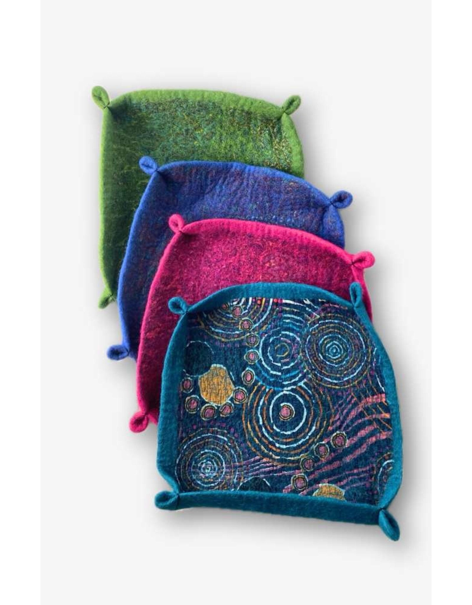 Nepal Shallow Felt Tray (12x12")