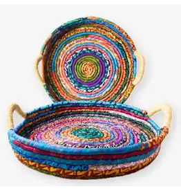 Nepal Silk Coil Tray w/ Handles